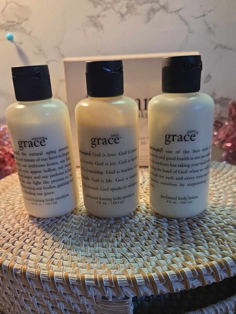 Philosophy Grace Perfumed Body Lotions Trio - Cream Bottles